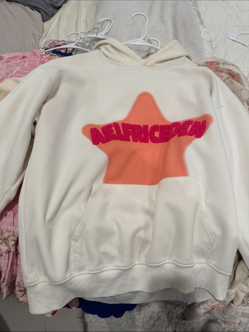 2 x Aelfric Eden Cream Hoodies with Logo